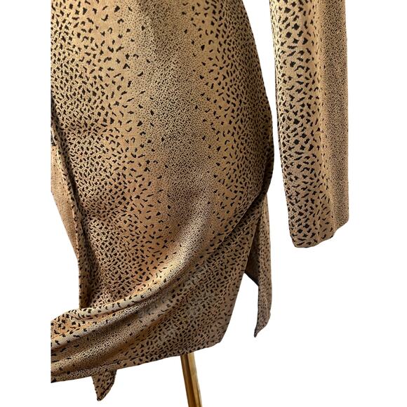 Vintage 90S Y2K Long Animal Print Cardigan Medium / Large - Picture 4 of 5